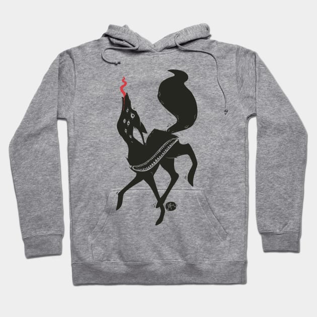 Creepy Cute Dancing Fox Creature Hoodie by cellsdividing